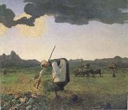 Giovanni Segantini The Hay Harvest (mk09) oil painting artist